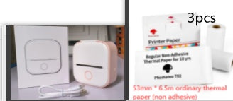 *Portable Mini Thermal Label Printer Home Photo Printer Student Wrong Question Printer Bluetooth-compatible Mini Label Printer Price Tag