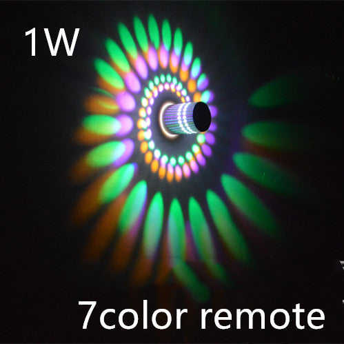 LED Wall Lights Modern Simple Spiral Wall Lamp Colorful Ceiling Led Indoor Lamp For KTV Bar Corridor Living Room