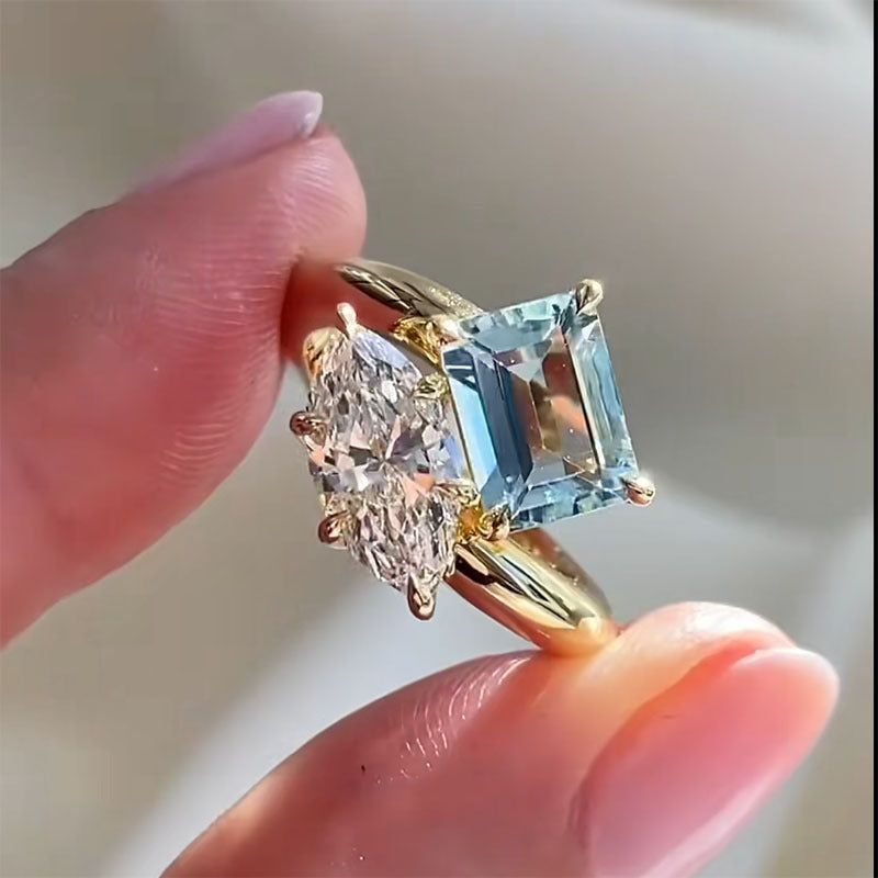 PersonalizedExquisite Blue Healing-design Ring