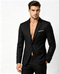 Springautumn Men's Fashionable Solid-color Slim-fit Suit