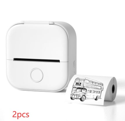 *Portable Mini Thermal Label Printer Home Photo Printer Student Wrong Question Printer Bluetooth-compatible Mini Label Printer Price Tag