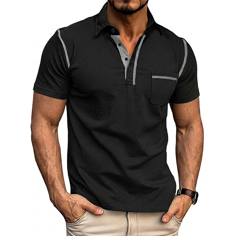 Summer Outdoor Casual Everyday Polo Shirt With Lapel Collar
