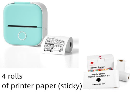*Portable Mini Thermal Label Printer Home Photo Printer Student Wrong Question Printer Bluetooth-compatible Mini Label Printer Price Tag