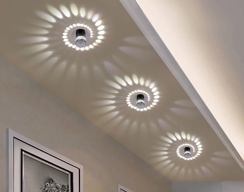 LED Wall Lights Modern Simple Spiral Wall Lamp Colorful Ceiling Led Indoor Lamp For KTV Bar Corridor Living Room