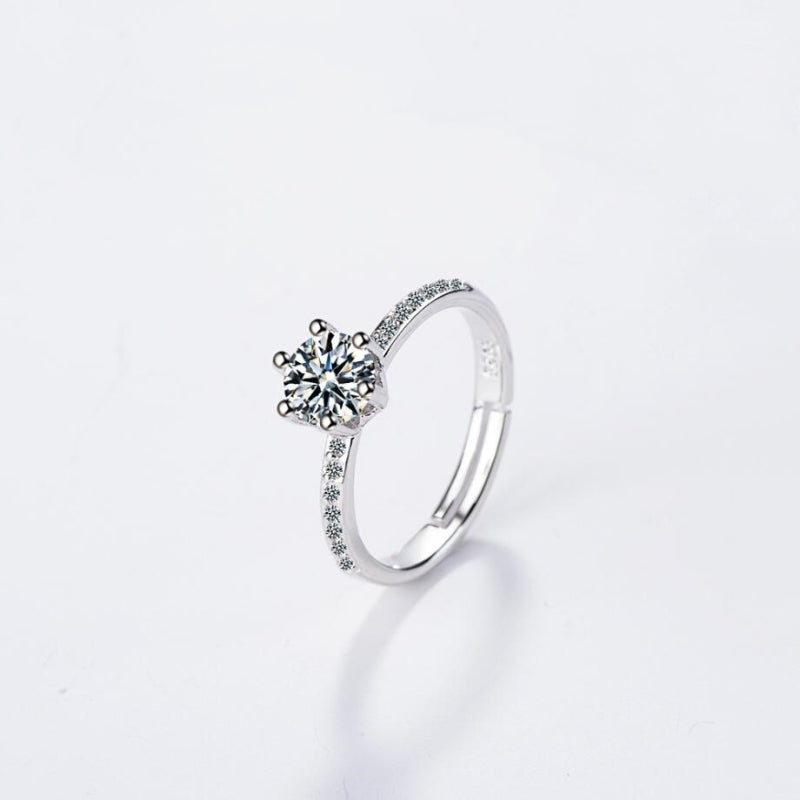 Forest zircon ring women
