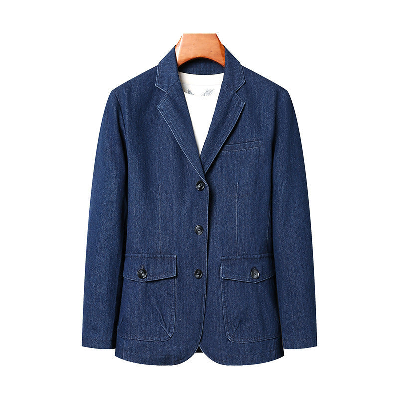 AutumnWinter Men's SpringSummer Cotton Washed Jacket