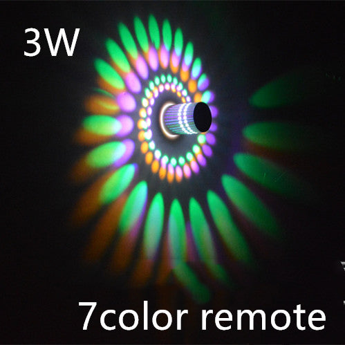 LED Wall Lights Modern Simple Spiral Wall Lamp Colorful Ceiling Led Indoor Lamp For KTV Bar Corridor Living Room