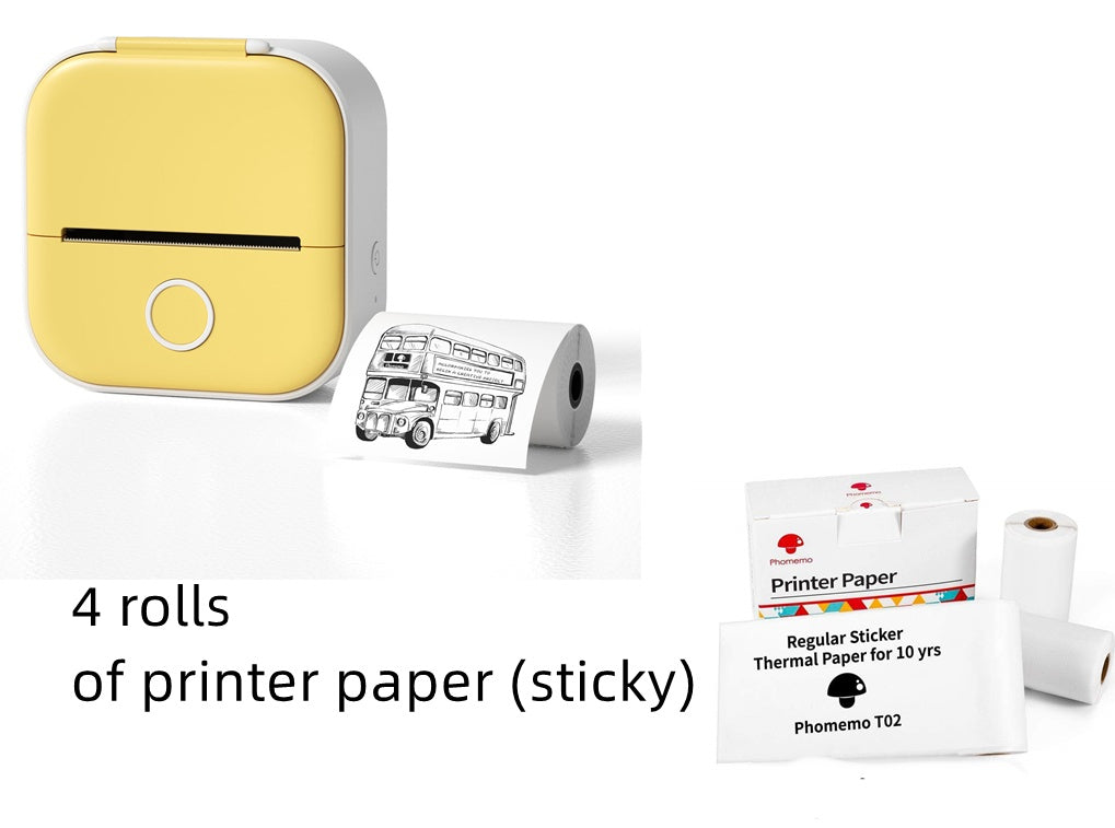 *Portable Mini Thermal Label Printer Home Photo Printer Student Wrong Question Printer Bluetooth-compatible Mini Label Printer Price Tag