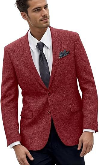 Retro Mens Jacket Slim-Fit Sporty Business Suit Casual Outerwear