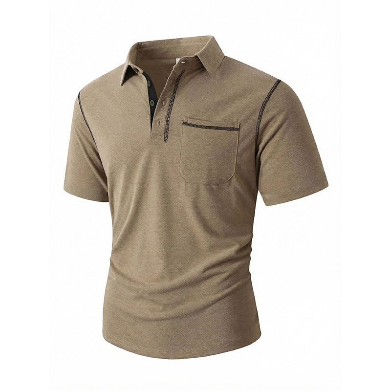 Summer Outdoor Casual Everyday Polo Shirt With Lapel Collar