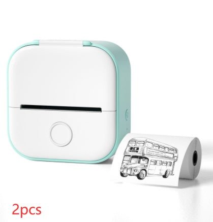 *Portable Mini Thermal Label Printer Home Photo Printer Student Wrong Question Printer Bluetooth-compatible Mini Label Printer Price Tag