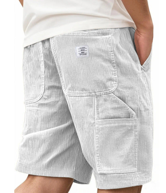 Men's Multi-Pocket Workwear Vintage Corduroy Shorts