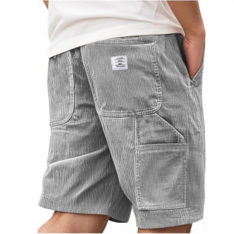 Men's Multi-Pocket Workwear Vintage Corduroy Shorts