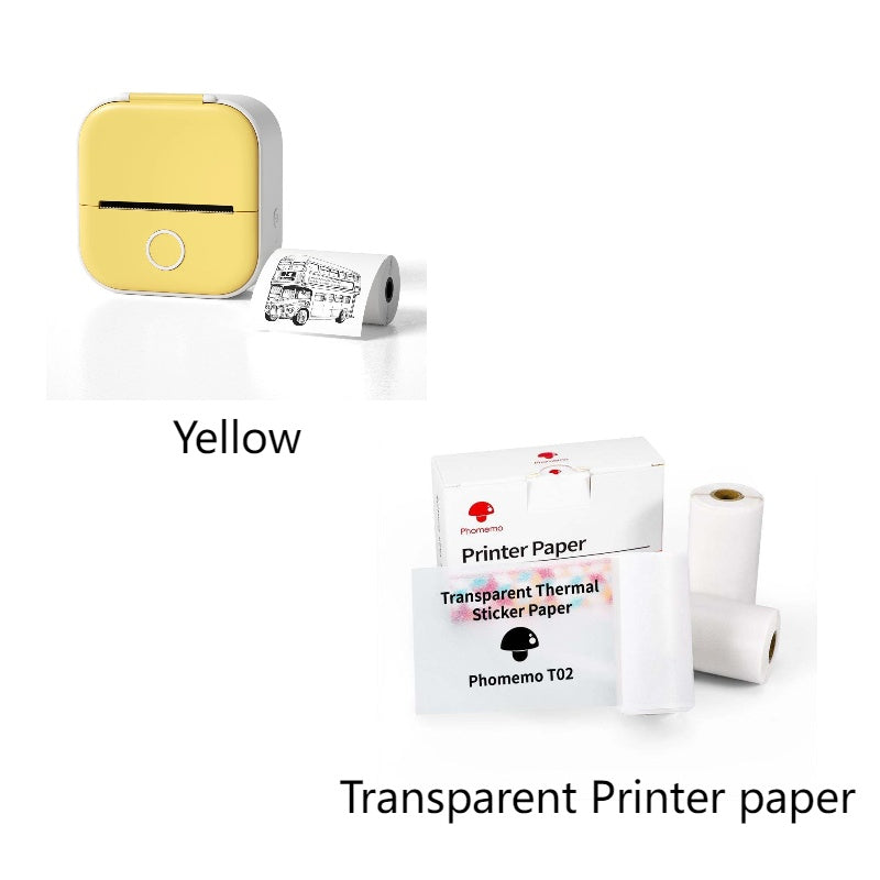 *Portable Mini Thermal Label Printer Home Photo Printer Student Wrong Question Printer Bluetooth-compatible Mini Label Printer Price Tag