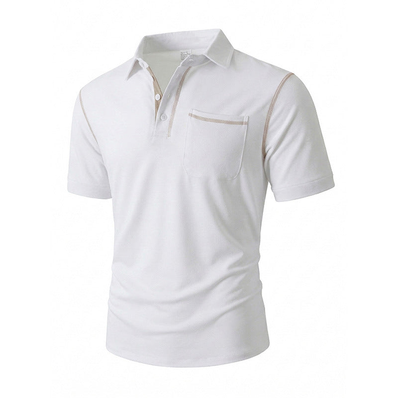 Summer Outdoor Casual Everyday Polo Shirt With Lapel Collar