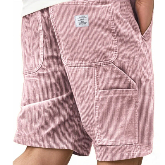 Men's Multi-Pocket Workwear Vintage Corduroy Shorts