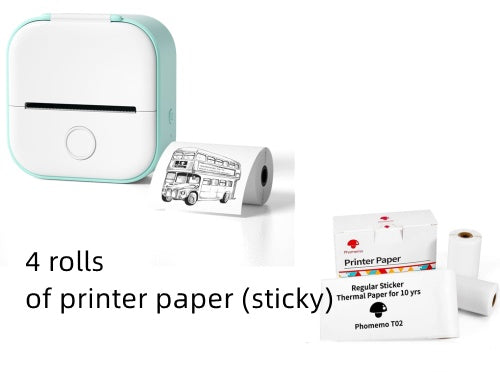 *Portable Mini Thermal Label Printer Home Photo Printer Student Wrong Question Printer Bluetooth-compatible Mini Label Printer Price Tag