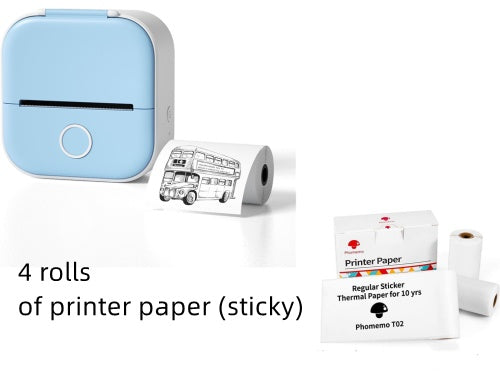 *Portable Mini Thermal Label Printer Home Photo Printer Student Wrong Question Printer Bluetooth-compatible Mini Label Printer Price Tag