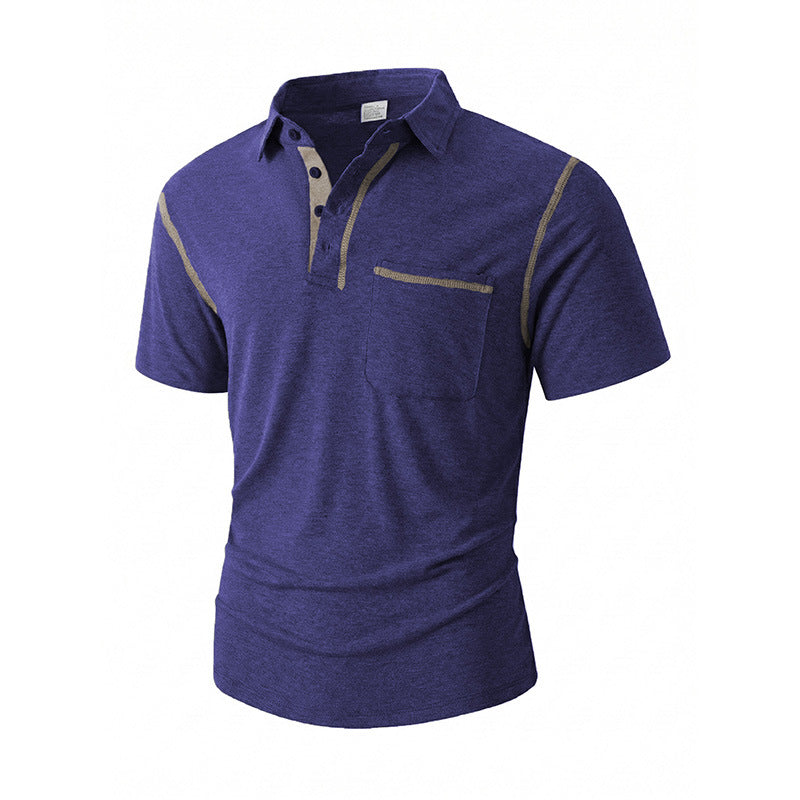Summer Outdoor Casual Everyday Polo Shirt With Lapel Collar