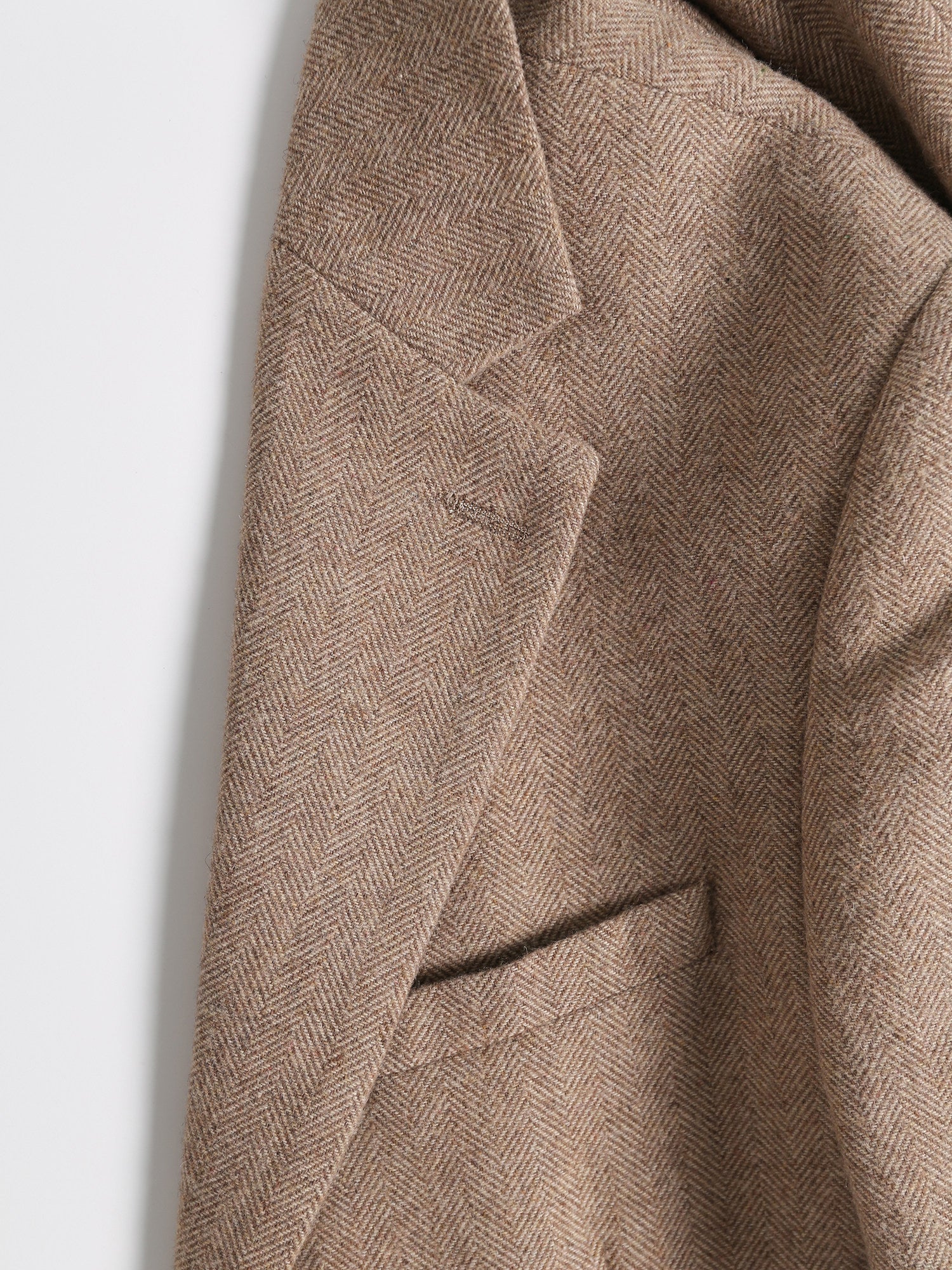 Retro Light Khaki European Style Casual Single Suit