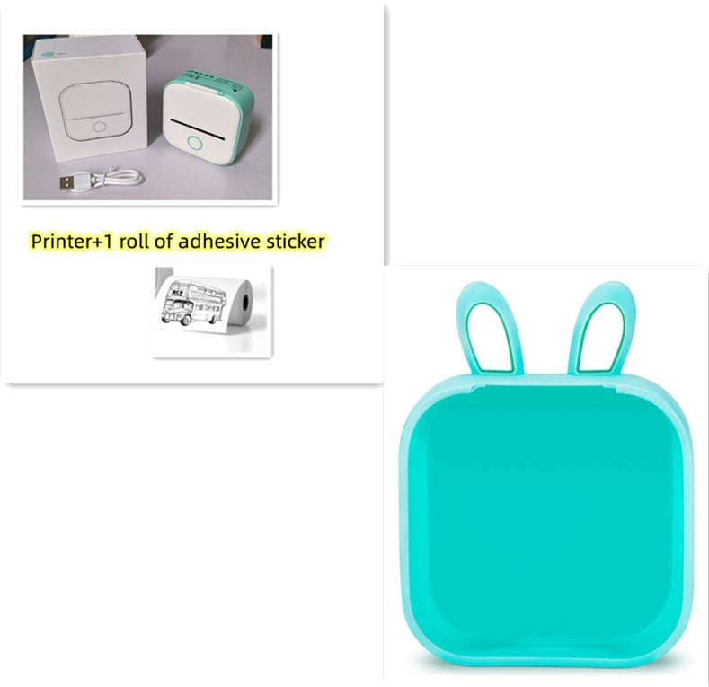 *Portable Mini Thermal Label Printer Home Photo Printer Student Wrong Question Printer Bluetooth-compatible Mini Label Printer Price Tag