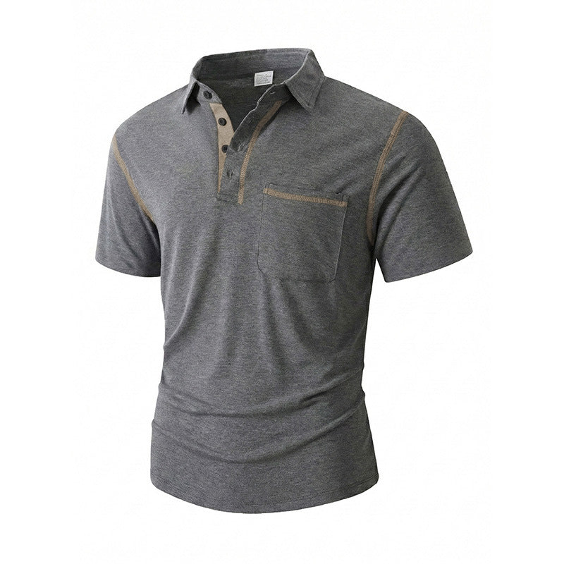 Summer Outdoor Casual Everyday Polo Shirt With Lapel Collar