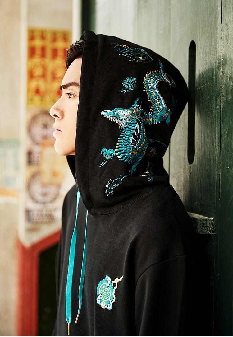 Hooded Sweatshirt With Embroidery