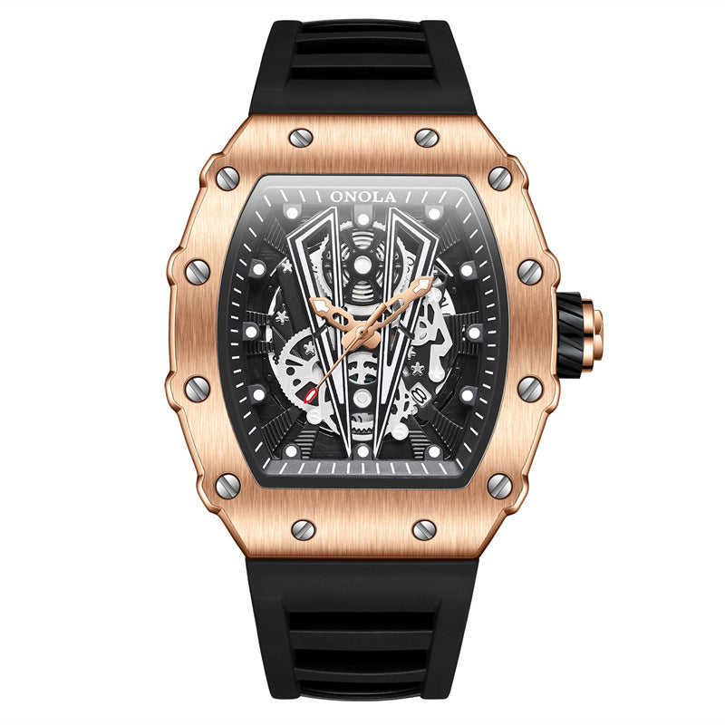 *Men's Watch Silicone Band Sports Waterproof