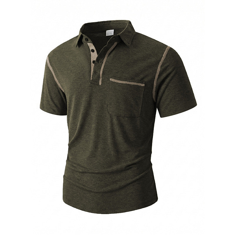 Summer Outdoor Casual Everyday Polo Shirt With Lapel Collar