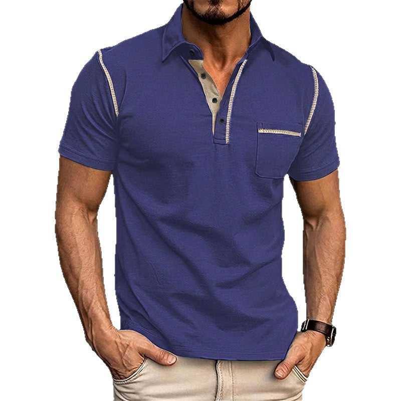 Summer Outdoor Casual Everyday Polo Shirt With Lapel Collar