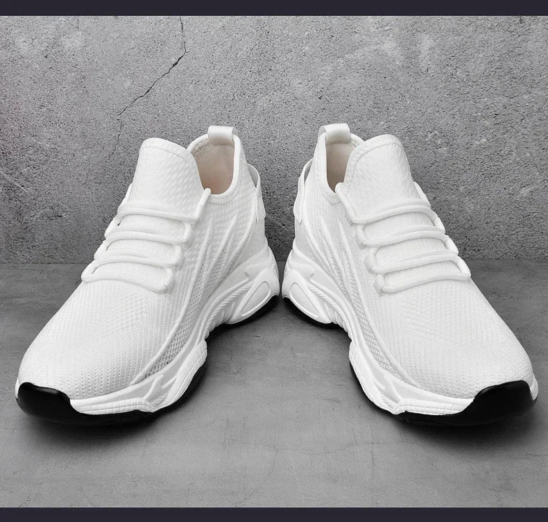 Increasing Men Sneakers Casual Heightening Shoes 8cm Height Increase Shoes for Summer Breathable 6cm Elevator