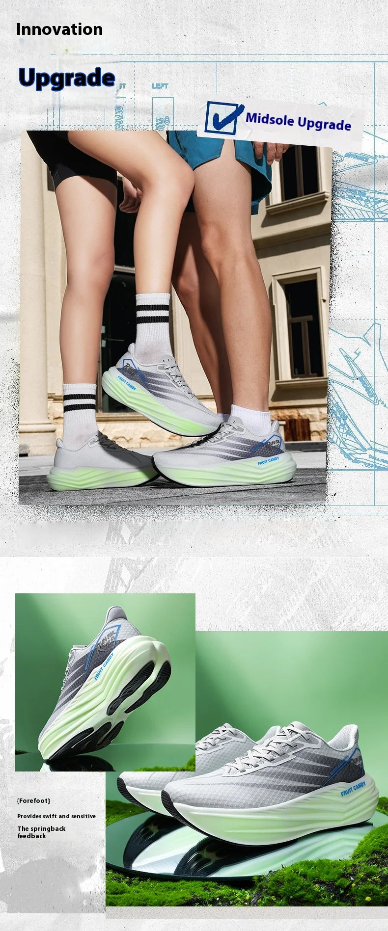 2025 New Summer Breathable And Comfortable High Quality Couple Running Shoes Jelly Gel Ultralight Sneakers 37-45