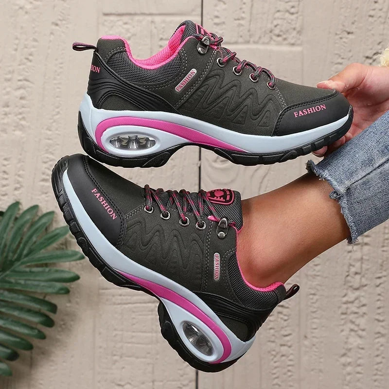 New Vulcanized Women's Shoes Fashionable Luxurious Design Breathable Platform Shoes Comfortable Outdoor Hiking Women's Sneakers
