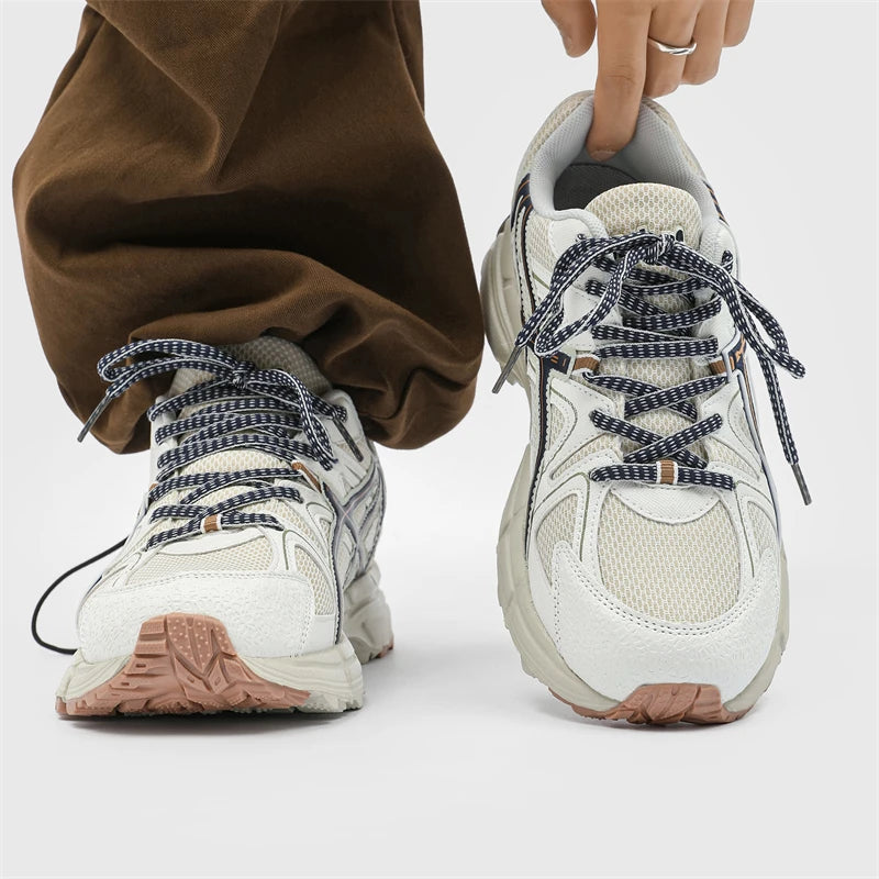 Vintage Trend Arthur Versatile Running Shoes Men's Summer Mesh Breathable Cushioning Lightweight Casual Sneakers