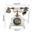 European Retro Desk Phone Old-Fashioned Landline Telephone 18*22 cm Suitable for Hotels, Bars, Offices, Galleries