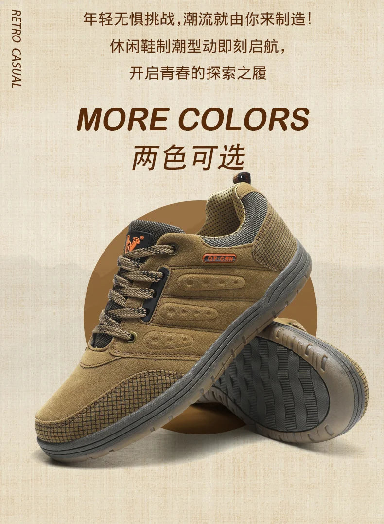 Outdoor Classic Casual Shoes Men Popular Fashion Hiking Climbing Shoes Trekking Footwear Male Footwear Dress Shoes Designer