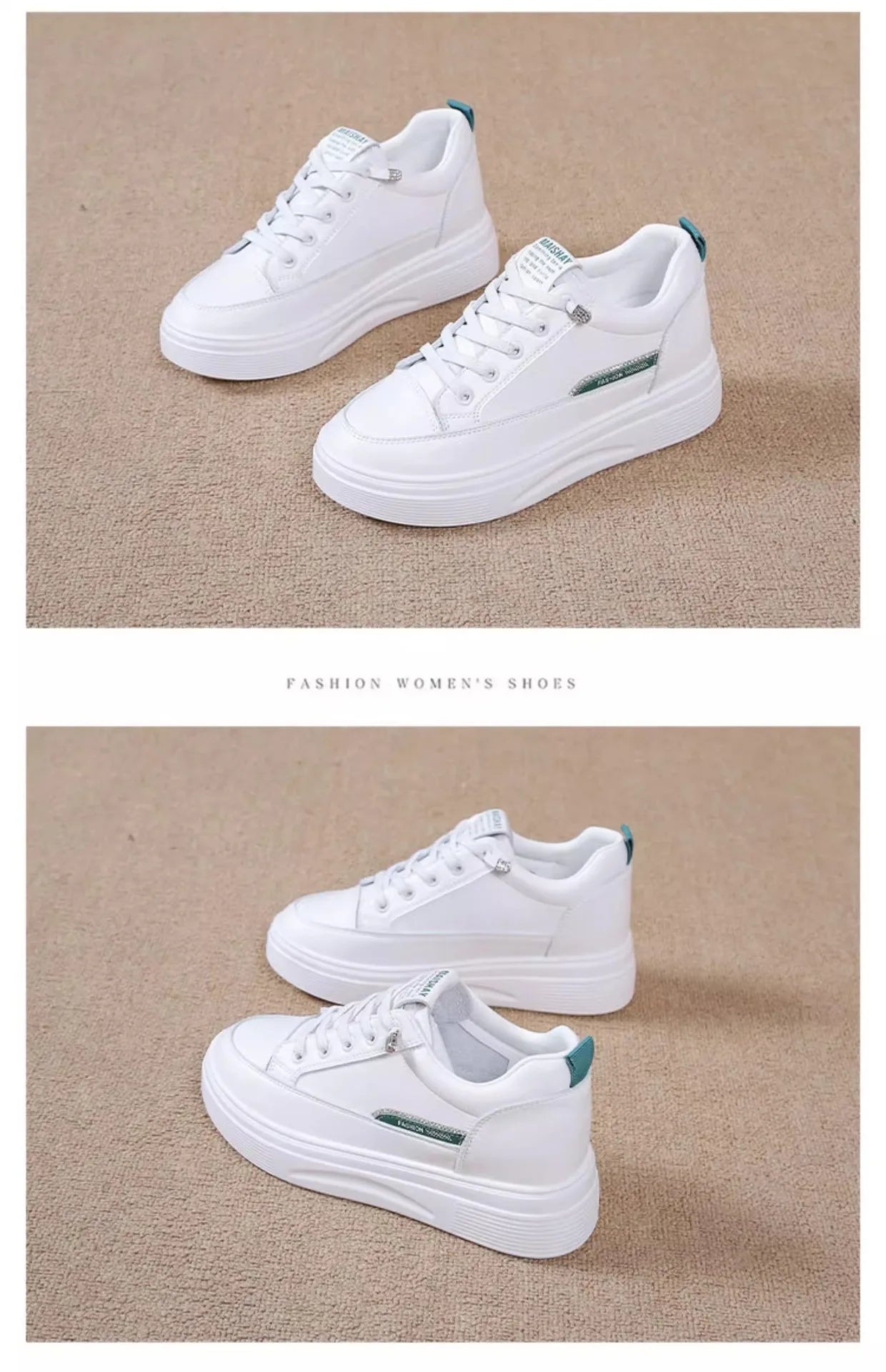 Womens 2026 Spring Summer White Platform Sneakers Inner Height Increasing Thick Sole Casual Breathable Sport Walking Shoes