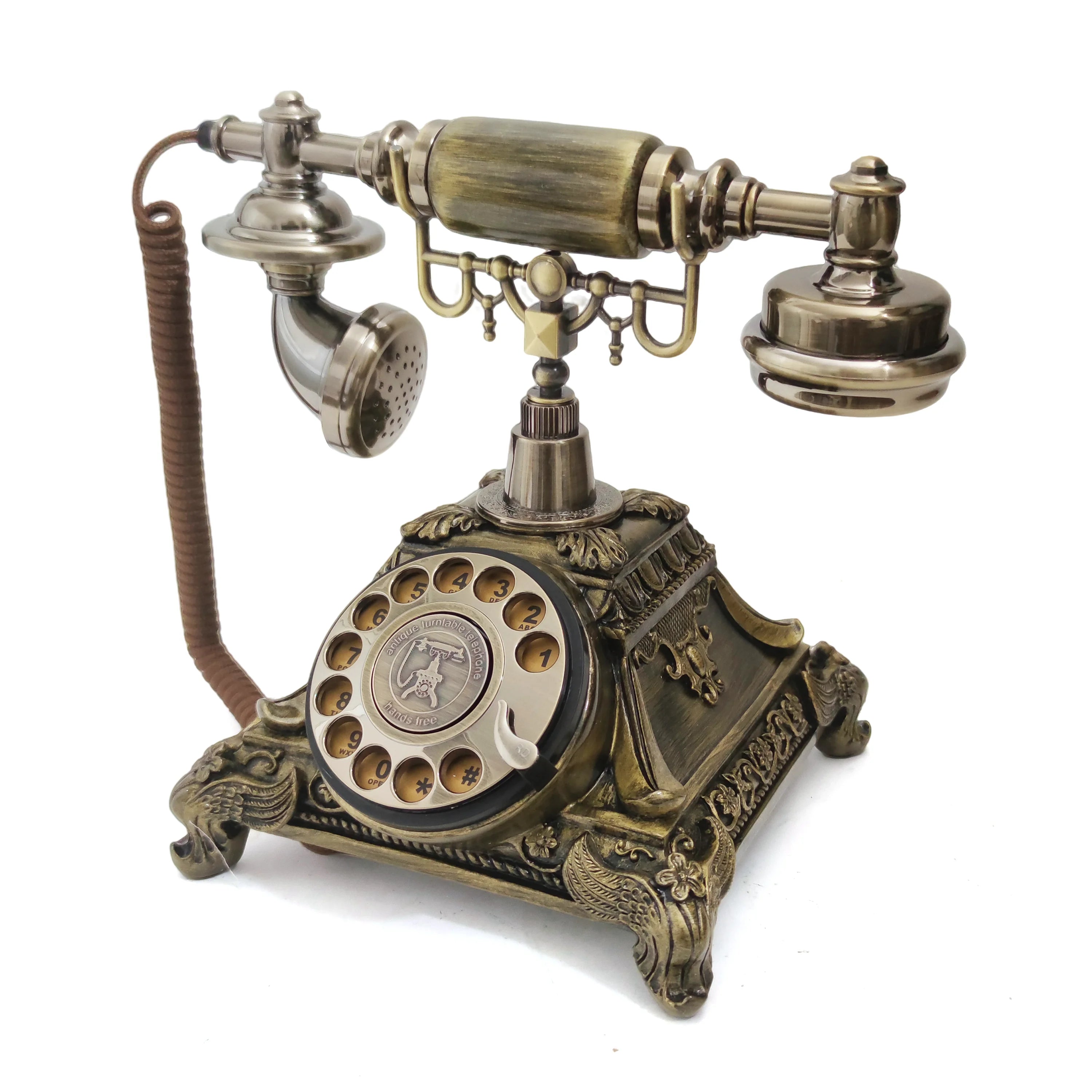 Audio Antique Guestbook Phone Retro Rotary Style Audio Message Guest Book Phone Voice Recorder Vintage Phone For Wedding Party