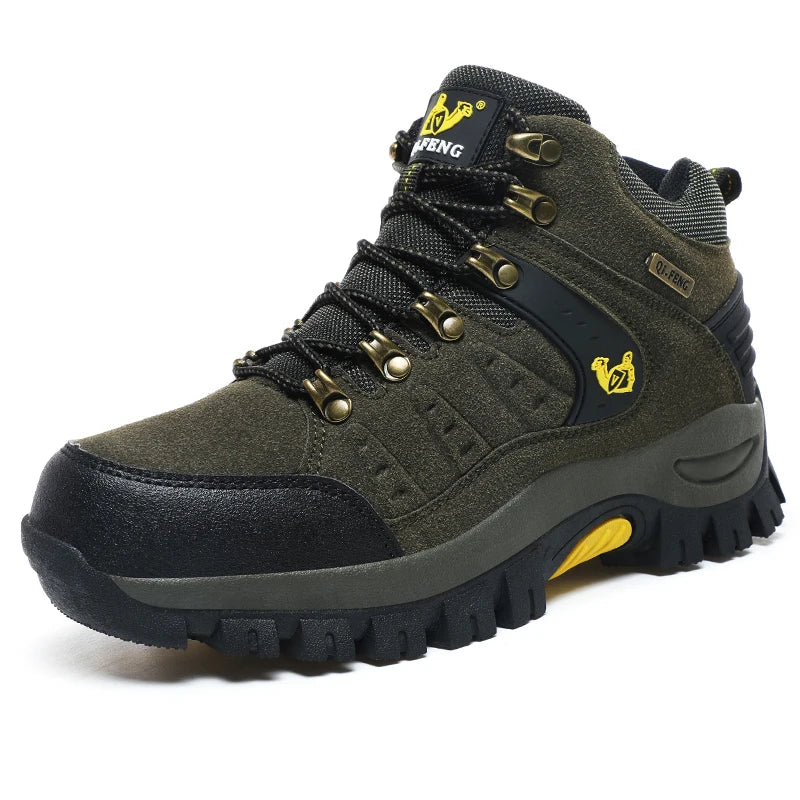 Trendy Classic Men Ankle Boots Wear Resisting Hiking Shoes Cow Suede Men Boot Comfortable Walking Sneaker For Man Tactical Shoes