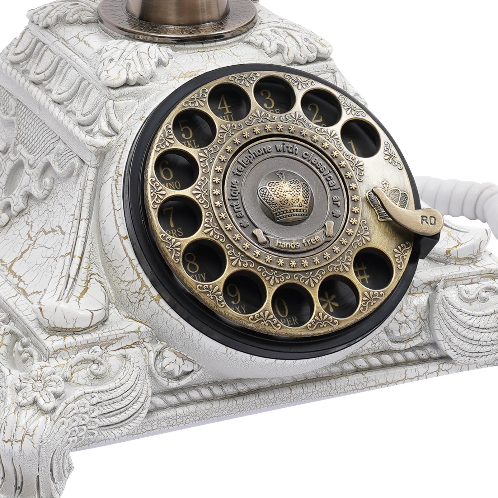 European Retro Desk Phone Old-Fashioned Landline Telephone 18*22 cm Suitable for Hotels, Bars, Offices, Galleries