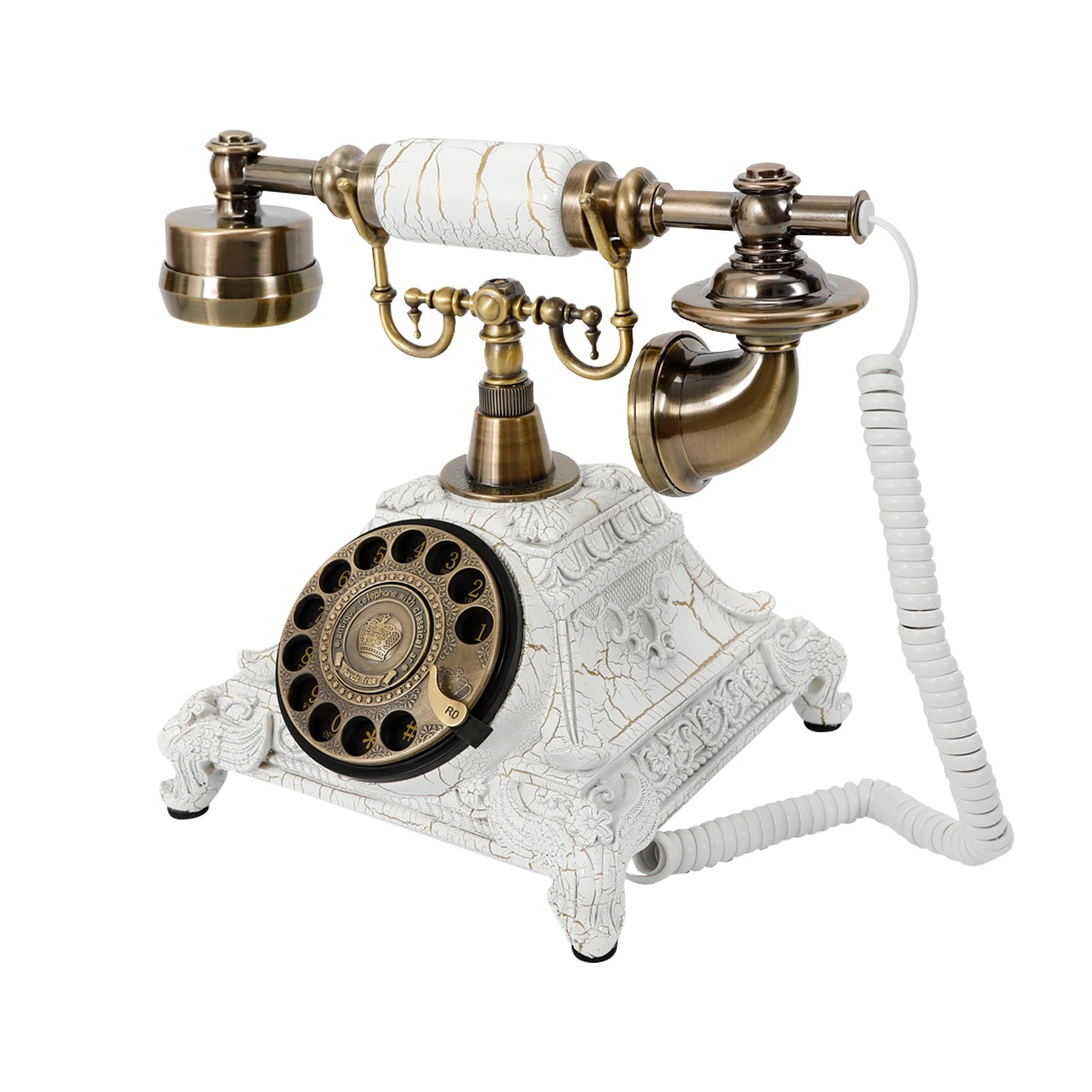 European Retro Desk Phone Old-Fashioned Landline Telephone 18*22 cm Suitable for Hotels, Bars, Offices, Galleries