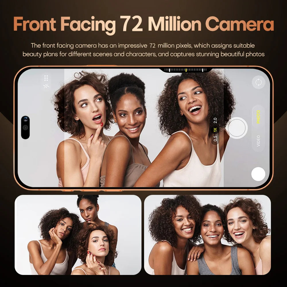 2026 NEW i17 Pro Max 5G Dual Card 8000mAh Battery 7.3HD Global Edition Original Cheap Smart Android Facial Recognition Function