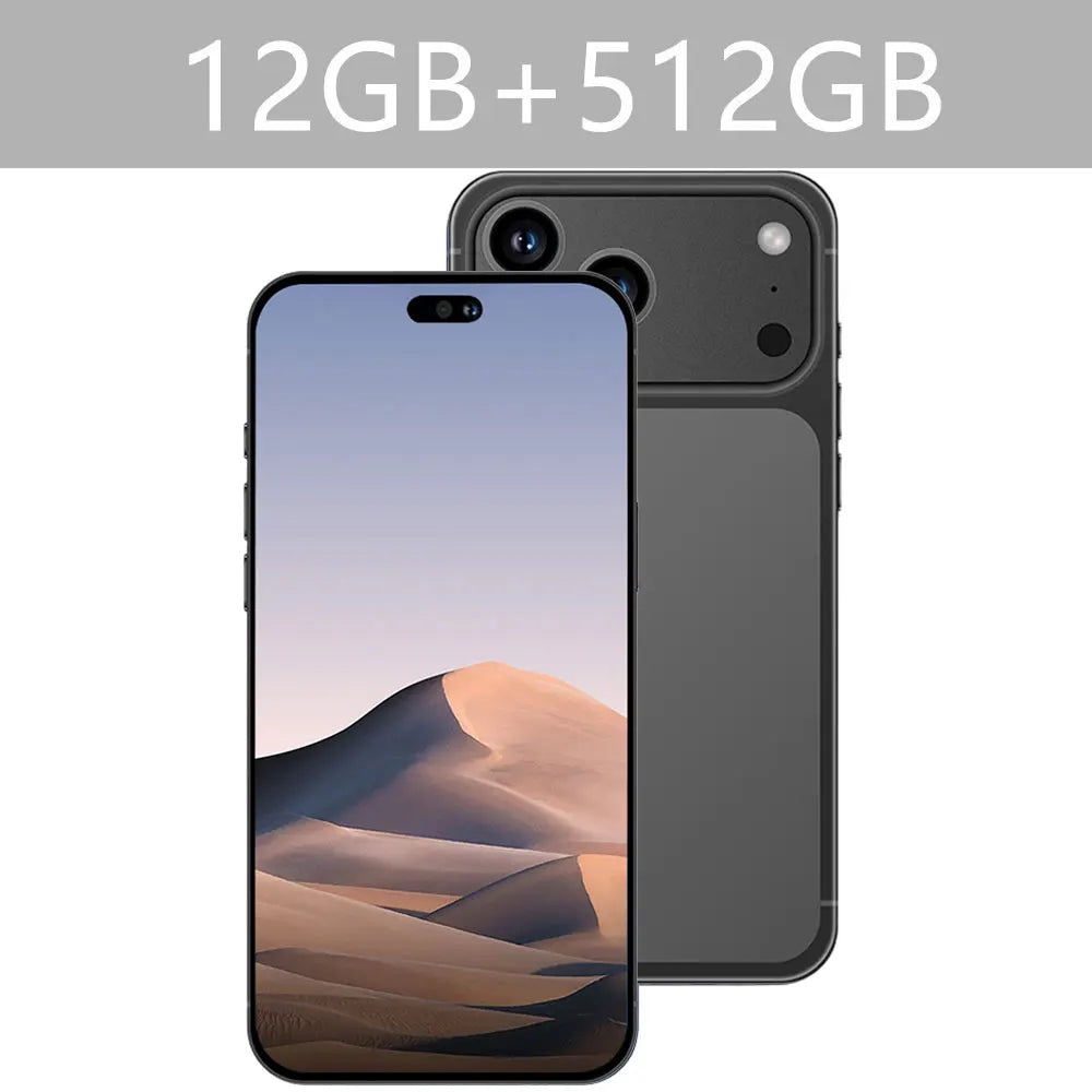 2026 NEW i17 Pro Max 5G Dual Card 8000mAh Battery 7.3HD Global Edition Original Cheap Smart Android Facial Recognition Function