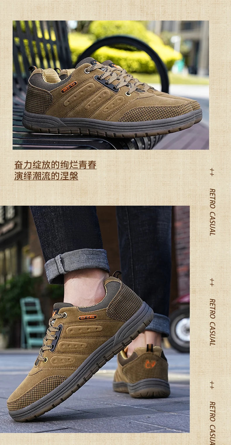 Outdoor Classic Casual Shoes Men Popular Fashion Hiking Climbing Shoes Trekking Footwear Male Footwear Dress Shoes Designer