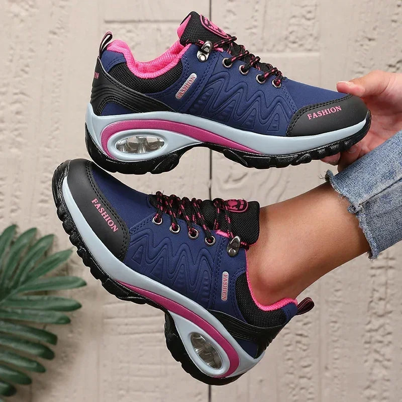 New Vulcanized Women's Shoes Fashionable Luxurious Design Breathable Platform Shoes Comfortable Outdoor Hiking Women's Sneakers