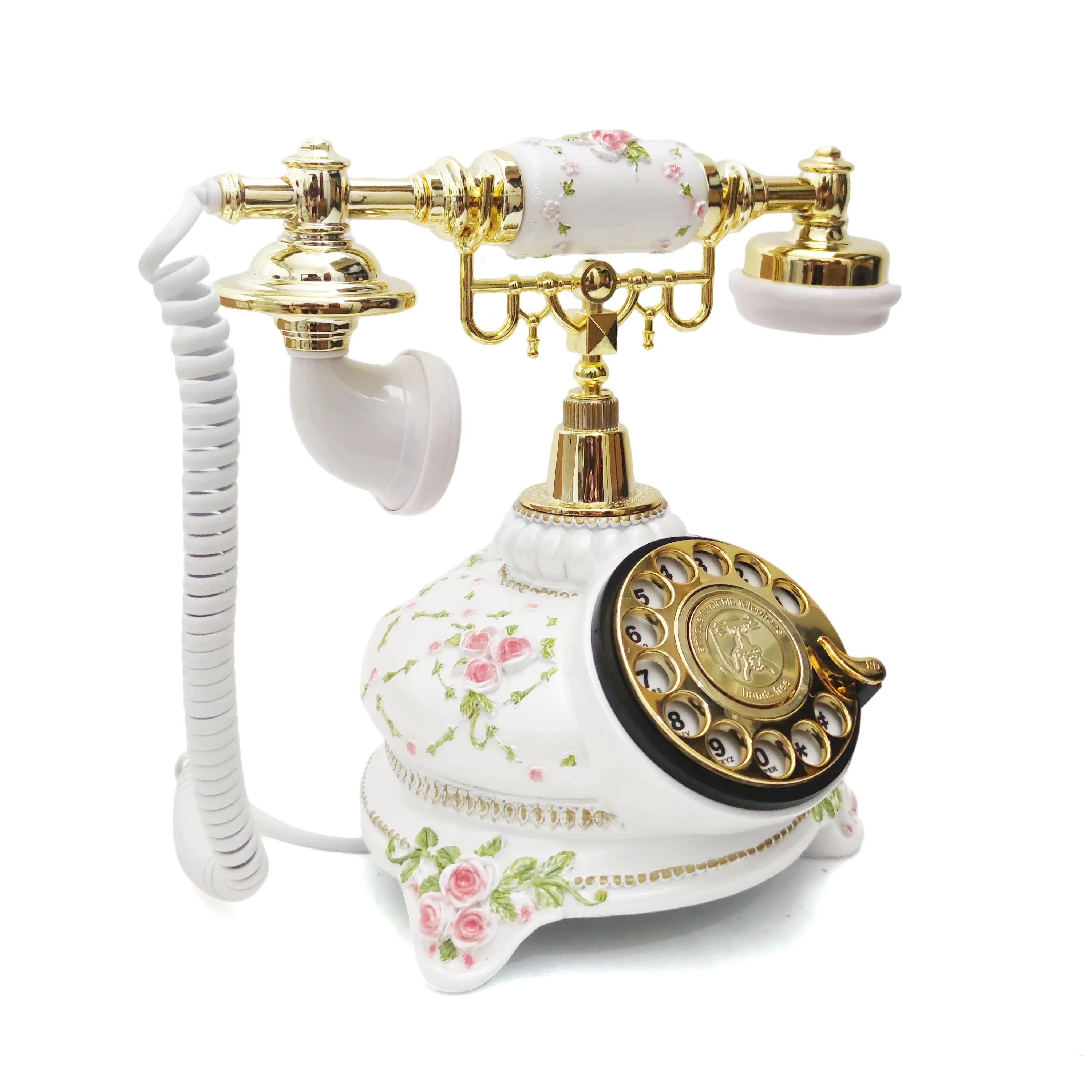 Audio Antique Guestbook Phone Retro Rotary Style Audio Message Guest Book Phone Voice Recorder Vintage Phone For Wedding Party
