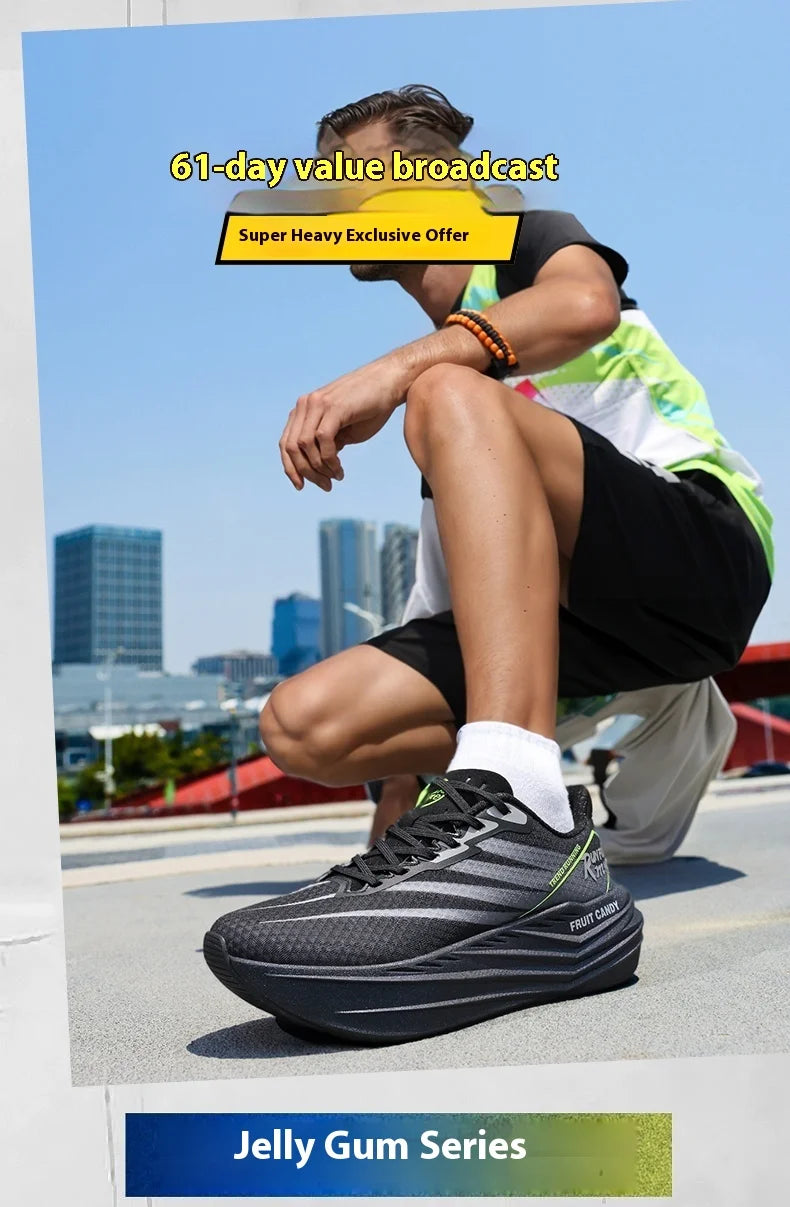 2025 New Summer Breathable And Comfortable High Quality Couple Running Shoes Jelly Gel Ultralight Sneakers 37-45