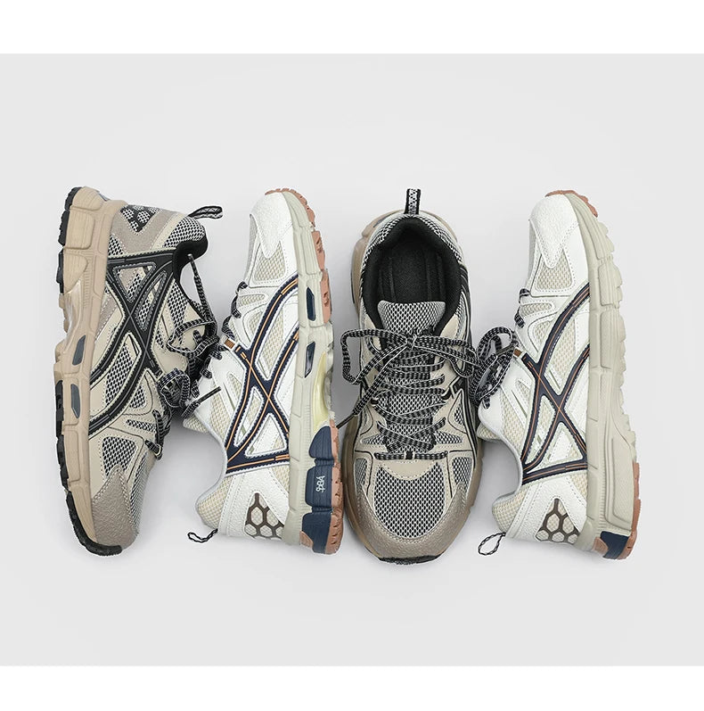 Vintage Trend Arthur Versatile Running Shoes Men's Summer Mesh Breathable Cushioning Lightweight Casual Sneakers