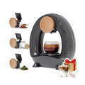 3 in 1 Single Serve Coffee Maker for K Cup Black Ground Coffee and Tea Leaves 1400W 20s Fast Heating Mini K Cup Coffee Brewer O