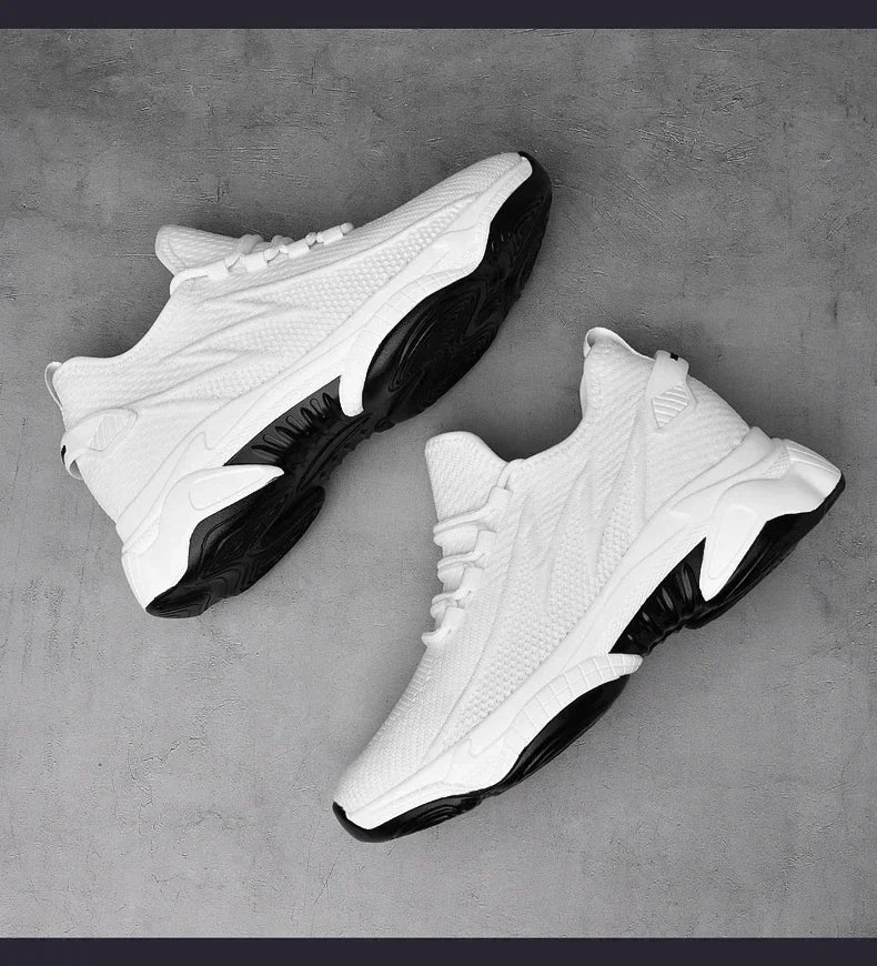 Increasing Men Sneakers Casual Heightening Shoes 8cm Height Increase Shoes for Summer Breathable 6cm Elevator